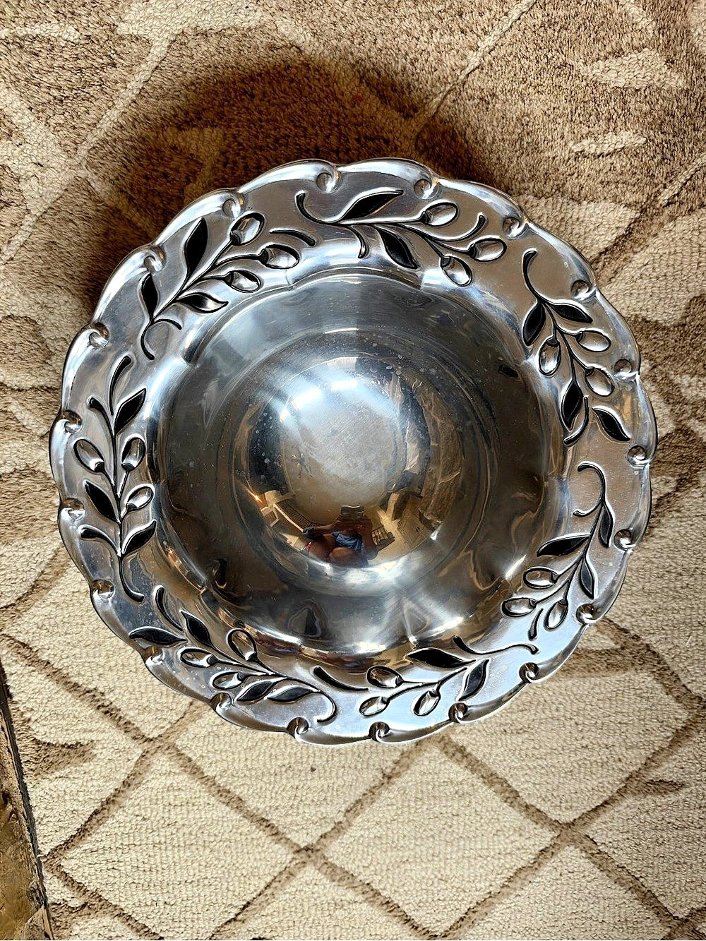 NEW Vintage Lenox Pewter Serving Bowl En Provence 13” SKU 6202626 Plate NWT